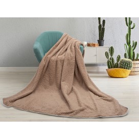 Sherpa Lined Sublimation Minky Blanket(Khaki/White, 127*152cm/50"x 60")(10/pack)